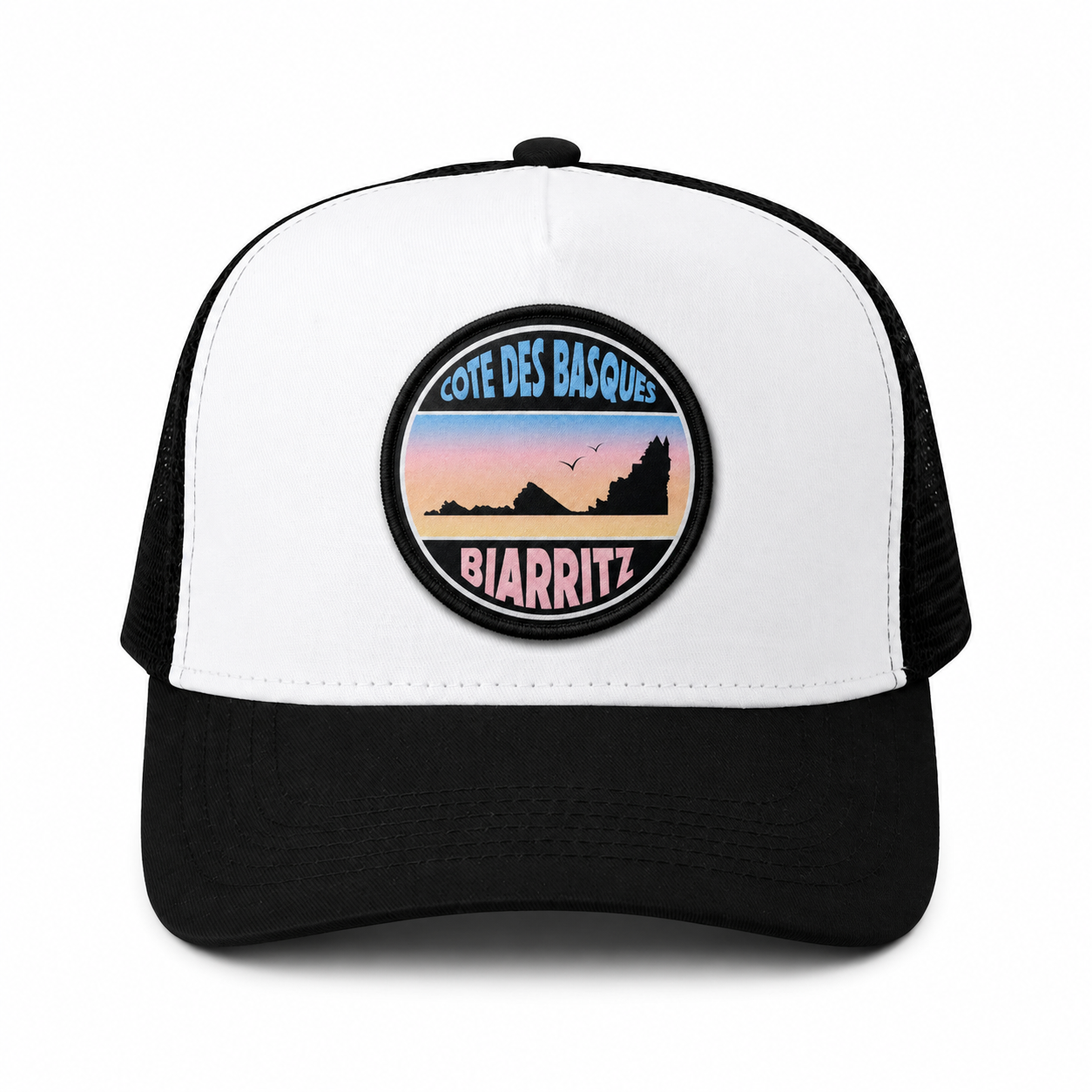 Casquette Trucker – Côte des Basques Biarritz Pastel