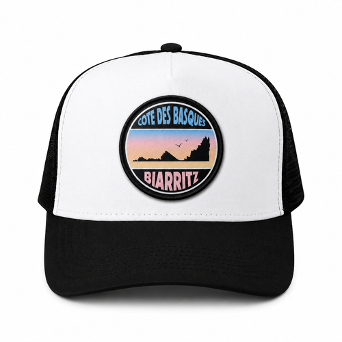 Casquette Trucker – Côte des Basques Biarritz Pastel