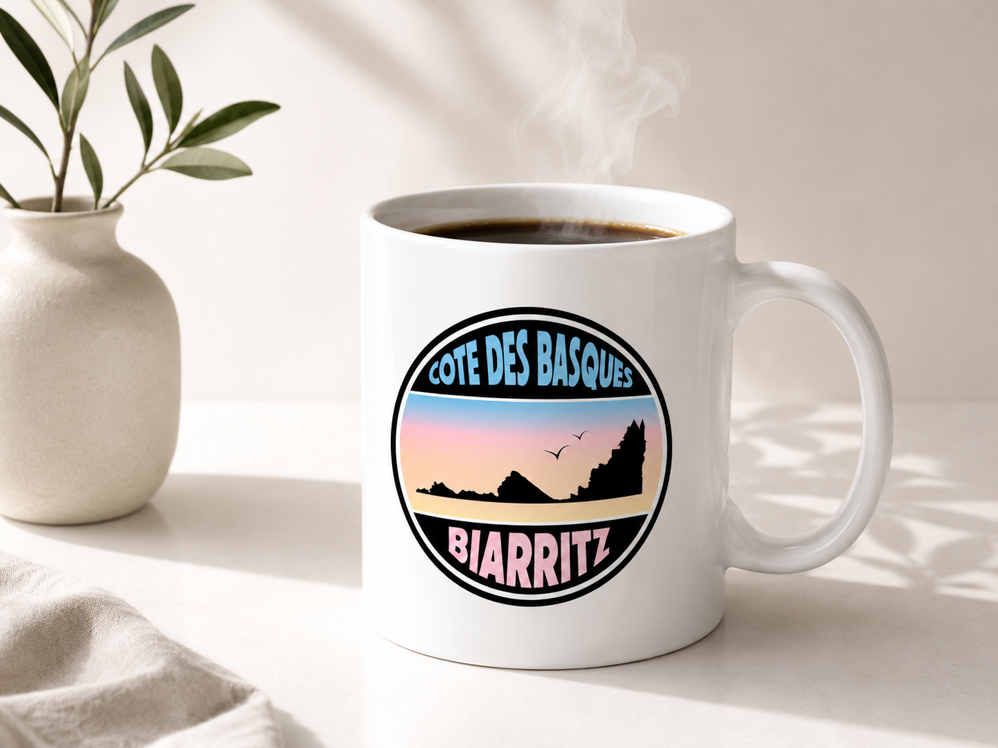 Mug Côte des Basques – Biarritz | Collection Panneaux