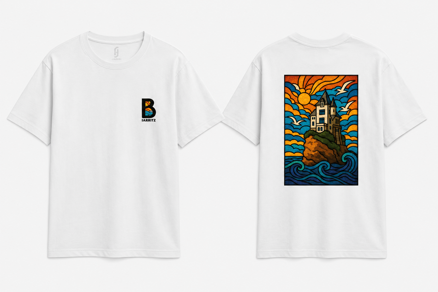 T-shirt Biarritz Villa Belza – Vitrail Moderne