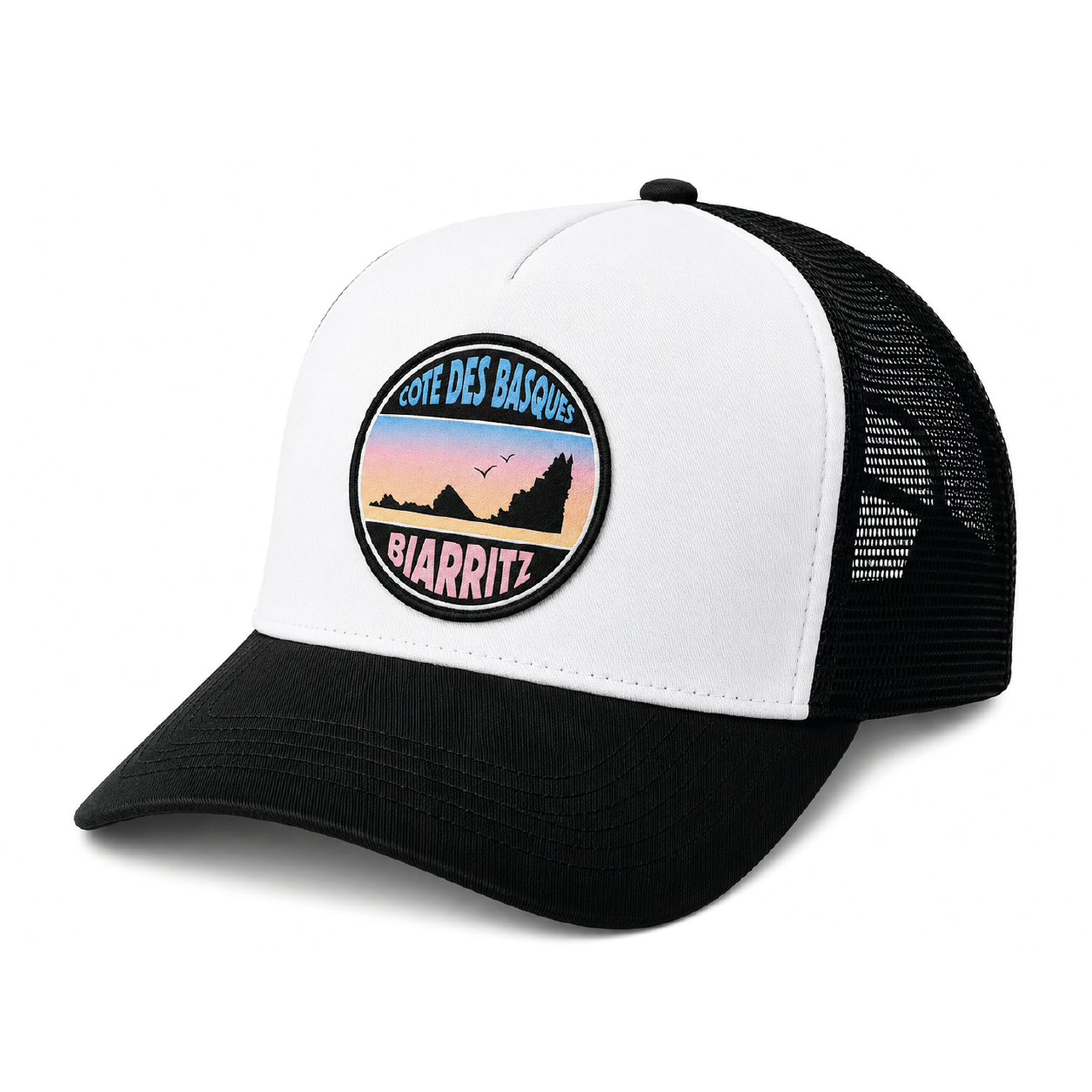 Casquette Trucker – Côte des Basques Biarritz Pastel